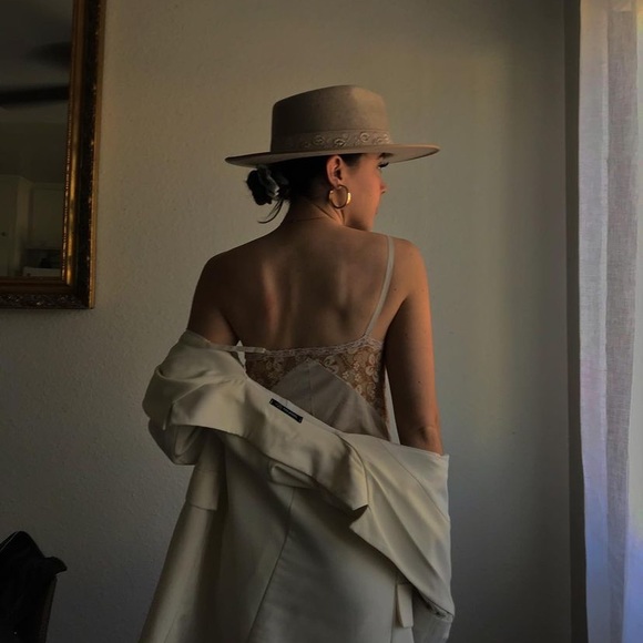 Olive & Pique Flat Brimmed Hat - Picture 2 of 6